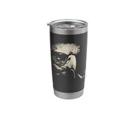 Surreal Eagle Alien Smoking Pipe Stipple Art Design Stainless Steel Insulated Tumbler