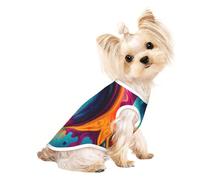 Surreal Enigma Pet Breathable Sleeveless T-shirt M for Small Dogs and Cats, Soft, Comfortable, Stylish