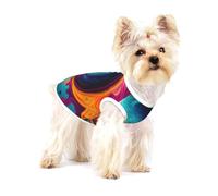 Surreal Enigma Small Cotton Dog Vest L - Breathable, Comfortable, Stylish Apparel for Pets