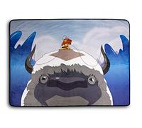 Surreal Entertainment Avatar: The Last Airbender Aang and Appa Fleece Throw Blanket | 45 x 60 Inches