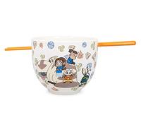 Surreal Entertainment Avatar: The Last Airbender Japanese Dinner Set | 18-Ounce Ramen Bowl, Chopsticks