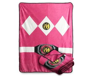 Surreal Entertainment Bazillion Dreams Mighty Morphin Power Rangers Pink Ranger Fleece Soft Throw Blanket for Kids & Adults