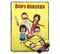 Surreal Entertainment Bob's Burgers Fleece Softest Throw Blanket| Measures 60 x 45 Inches