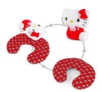 Surreal Entertainment Hello Kitty Sanrio Reversible Neck Roll Pillow and Plush Toy