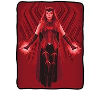 Surreal Entertainment Marvel: WandaVision Wanda Scarlet Witch Chaos Magic Throw Blanket | 45 x 60 Inches Plush Cozy Sherpa Super Soft Lightweight Fleece Home Decor (Scarlet Witch) 45x60 CFB-WV-SCLW
