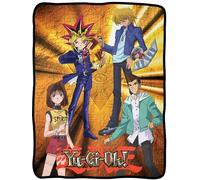 Surreal Entertainment Yu-Gi-Oh! Anime Throw Blanket | Character Yami Joey Tea Tristan Poster Lightweight Soft Fleece Throw Blanket for Bed & Couch 45" x 60"