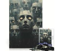 Surreal Faces in Dark Painting 1000 Piece Jigsaws for Teenagers Puzzle Strong Logic Toy Relaxed Mind Clear Edge Bday Surprise (50x75cm)