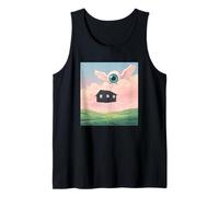Surreal Floating House Sky Winged Eye Liminal Space Tank Top