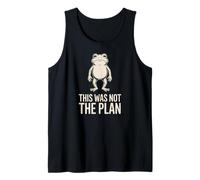 Surreal Frog Art, This was Not The Plan Weirdcore Quote Tank Top