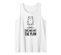 Surreal Frog Art, This was Not The Plan Weirdcore Quote Tank Top