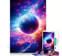 Surreal Galaxy Planet Neon 1000 Piece Jigsaws for Teenagers Puzzle Memory Gain Relaxing Fun Design Assembly Warm Surprise (50x75cm)