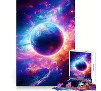 Surreal Galaxy Planet Neon 1000 Piece Jigsaws for Teenagers Puzzle Memory Gain Relaxing Fun Design Assembly Warm Surprise (50x75cm)