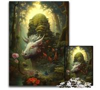Surreal Giant Forest Hog1000Pieces Puzzle Gifts paper Puzzles Challenging DIY Brain Teaser Perfect Family Game Or Decorative Gift 1000 PCS(38x26cm)