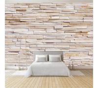 Surreal Gradient Horizontal Stripes Wall Mural, 3D Multicolor Non-Woven Wallpaper for Living Room Bedroom, 200 x 140 cm Modern Abstract Large Wall Art Decor