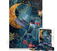 Surreal Hummingbird 1000 Piece Jigsaws for Teenagers Puzzle Memory Gain Relaxing Fun Design Assembly Warm Surprise (38x52cm)