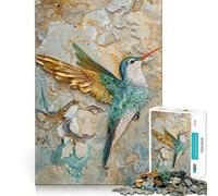 Surreal Hummingbird 1000 Piece Jigsaws for Teenagers Puzzle Mind Challenge Toy Calm Pastime Precise Cut Lovely Gift (38x52cm)