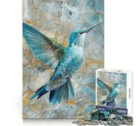 Surreal Hummingbird 1000 Pieces Puzzles for Teenagers Boost Recall Relaxing Fun Accurate Edge Thoughtful Gift (38x26cm)