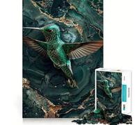 Surreal Hummingbird Jigsaw Puzzles 1000 Pieces for Adults Memory Boost Warm Time Image Assembly Fine Art Piece (38x26cm)