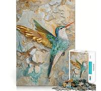Surreal Hummingbird Jigsaw Puzzles 1000 Pieces for Teenagers Strong Logic Toy Home Activity Clear Edge Cherished Gift (38x26cm)