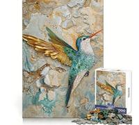 Surreal Hummingbird Jigsaw Puzzles 1000 Pieces for Teenagers Strong Logic Toy Home Activity Clear Edge Cherished Gift (38x26cm)