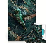 Surreal Hummingbird Jigsaw Puzzles for Adults 1000 Pieces Brain Challenge Toy Quiet Fun Precise Cut Wall Art Decor (50x75cm)