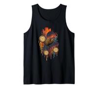 Surreal Kiwi Clock Cosmic Art Tank Top