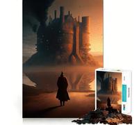Surreal Loneliness Jigsaw Puzzle 1000 Piece for Adults Strong Logic Toy Anxiety Relief Clear Edge Festival Gift (38x26cm)
