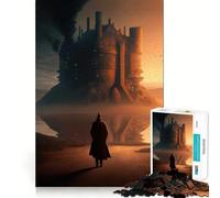 Surreal Loneliness Jigsaw Puzzles 1000 Pieces for Adults Memory Boost Warm Time Image Assembly Fine Art Piece (50x75cm)