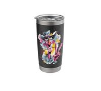 Surreal Man Pointing Graffiti Pop Portrait Graphic Art Long Stainless Steel Insulated Tumbler