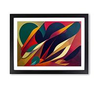 Surreal Modern Art Vol.2 Abstract H1022 Framed Print for Living Room Bedroom Home Office Décor, Wall Art Picture Ready to Hang, Black A4 Frame (34 x 25 cm)