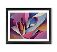 Surreal Modern Art Vol.3 Abstract H1022 Framed Print for Living Room Bedroom Home Office Décor, Wall Art Picture Ready to Hang, Black A4 Frame (34 x 25 cm)