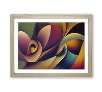Surreal Modern Art Vol.5 Abstract Framed Print | A3 Oak Framed Wall Art | Ready to Hang | Surrealist Fantasy Picture | Living Room Bedroom Lounge Office