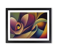 Surreal Modern Art Vol.5 Abstract H1022 Framed Print for Living Room Bedroom Home Office Décor, Wall Art Picture Ready to Hang, Black A2 Frame (64 x 46 cm)