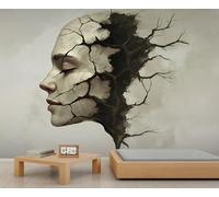 Surreal Mural, Portrait Wall Murals, Abstract Wallpaper for Living Room Bedroom TV Background Hotel Bar Decor - 280 * 200cm