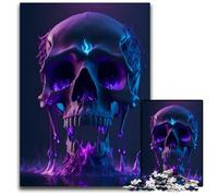 Surreal Mystic Skull1000 Pieces Puzzle Gifts Impossible Jigsaw Puzzles for Adults Interactive Family Game Ideal Family Activity Game 1000 PCS(38x26cm)