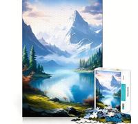 Surreal Nature Snow Mount Puzzles for Adults 1000 Pieces Brain Challenge Toy Calm Mind Clear Cut Art Collection Piece (38x26cm)