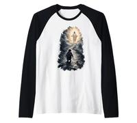 Surreal Nihilist Penguin Art Jesus Christ Raglan Baseball Tee