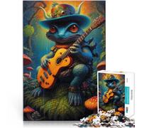 Surreal Psychedelic Lizard1000 Piece Jigsaw Puzzle for Adults Family Game for and is ideal as a gift for the whole family 38x26cm