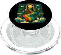 Surreal Rainbow Path Cosmic Dreamscape Vibrant Art Scene PopSockets PopGrip for MagSafe