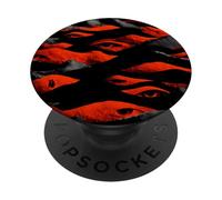 Surreal Red Hills Watching Eyes Abstract Art PopSockets Adhesive PopGrip