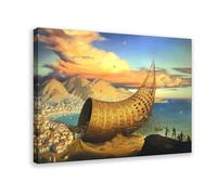 Surreal Roman Architectural Art Canvas Poster Bedroom Decor Landscape Office Room Decor Gift 16x24inch(40x60cm)