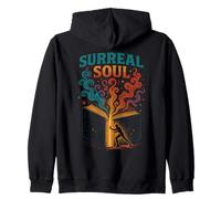Surreal Soul Cosmic Journey Imagination Zip Hoodie
