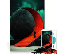 Surreal Sphere Stairway 1000 Piece Jigsaws for Teenagers Puzzle Memory Gain Relaxing Fun Design Assembly Warm Surprise (50x75cm)