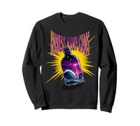 Surreal Storm In A Bottle Ocean Waves Lightning Colorful Art Sweatshirt