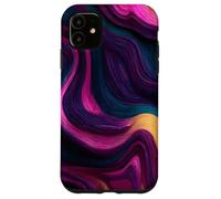 Surreal Topographic Fluid Dynamics Waves Case for iPhone 11