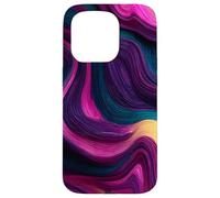 Surreal Topographic Fluid Dynamics Waves Case for iPhone 15 Pro