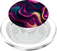 Surreal Topographic Fluid Dynamics Waves PopSockets PopGrip for MagSafe