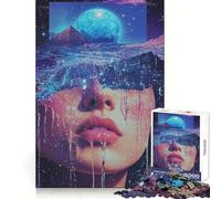 Surreal Water Portrait Puzzles for Adults 1000 Pieces Brain Challenge Toy Calm Mind Clear Cut Art Collection Piece (38x52cm)