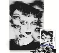 Surreal Woman Portrait 1000 Piece Jigsaw Puzzle for Teenagers Smart Game Relaxed Mind Pattern Assembly Santa Wish List (38x52cm)