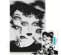 Surreal Woman Portrait 1000 Piece Jigsaw Puzzle for Teenagers Smart Game Relaxed Mind Pattern Assembly Santa Wish List (38x52cm)